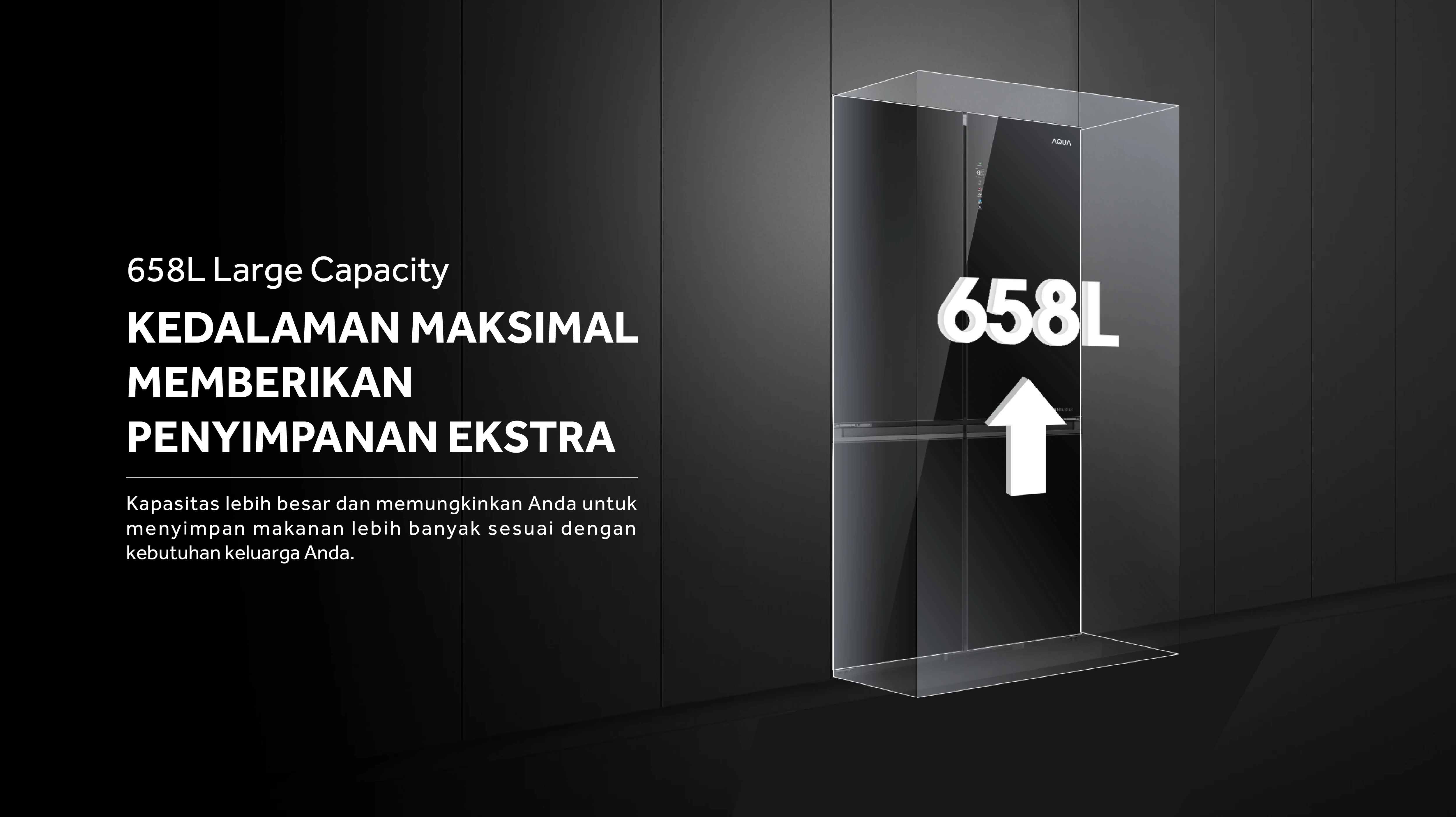 kulkas AQUA Elektronik AQR-CTD746RAG(BK)